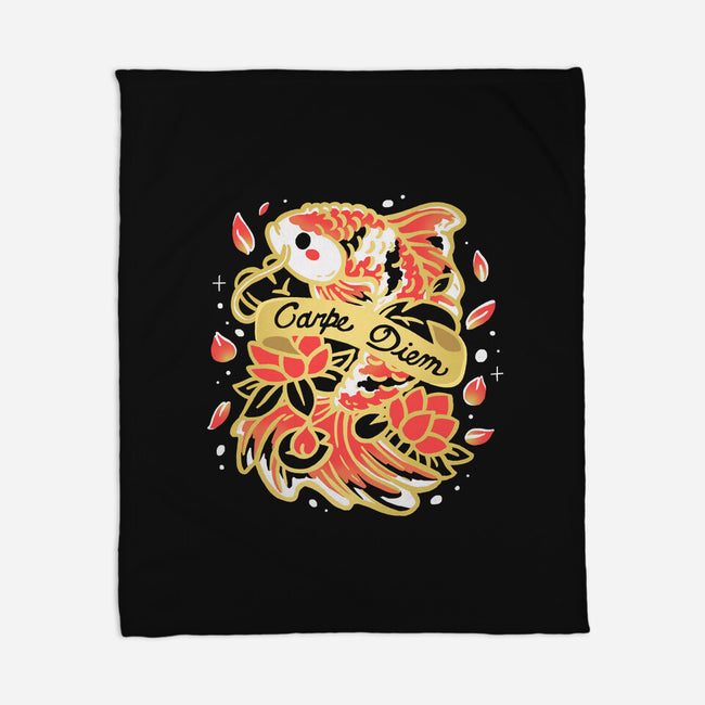 Carpe Diem Coi-None-Fleece-Blanket-Vallina84