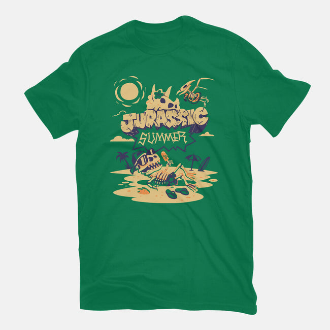 Jurassic Summer-Womens-Fitted-Tee-estudiofitas