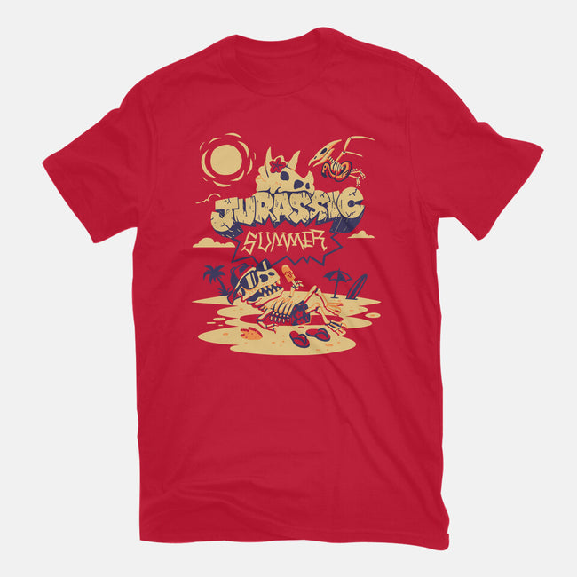 Jurassic Summer-Womens-Fitted-Tee-estudiofitas