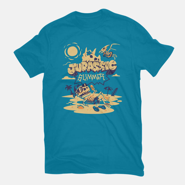 Jurassic Summer-Womens-Fitted-Tee-estudiofitas
