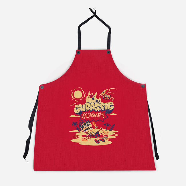 Jurassic Summer-Unisex-Kitchen-Apron-estudiofitas