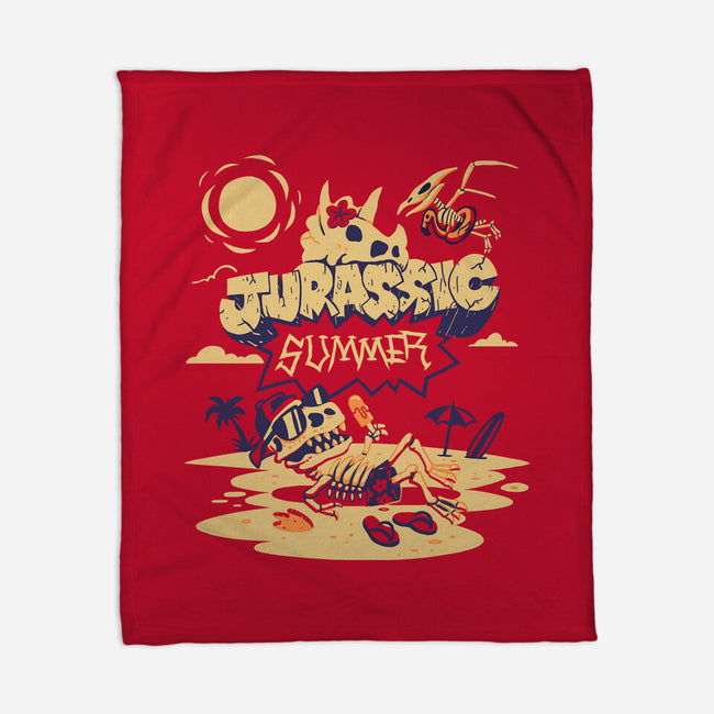Jurassic Summer-None-Fleece-Blanket-estudiofitas