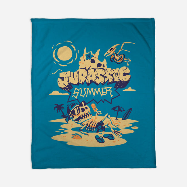 Jurassic Summer-None-Fleece-Blanket-estudiofitas