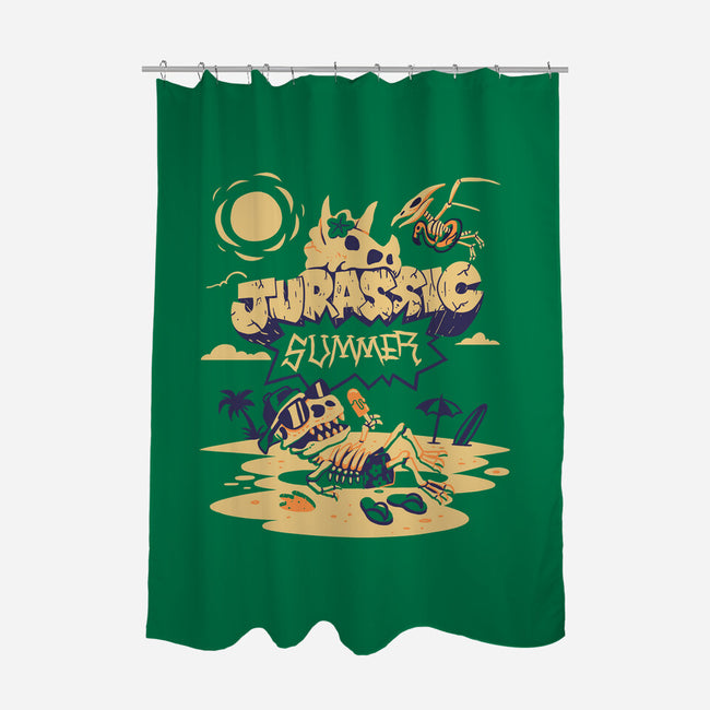 Jurassic Summer-None-Polyester-Shower Curtain-estudiofitas