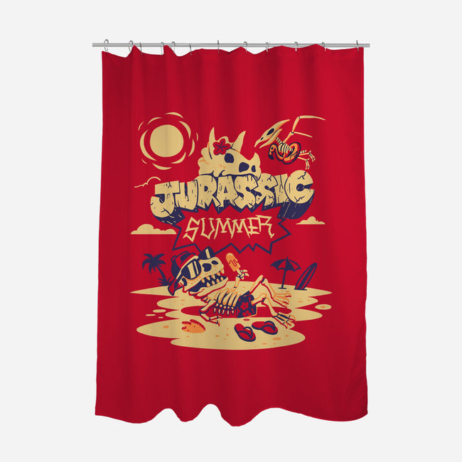 Jurassic Summer-None-Polyester-Shower Curtain-estudiofitas