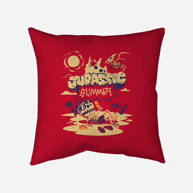 Jurassic Summer-None-Removable Cover w Insert-Throw Pillow-estudiofitas