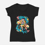 Invisible Powers-Womens-V-Neck-Tee-Estudio Horta
