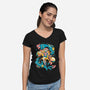Invisible Powers-Womens-V-Neck-Tee-Estudio Horta