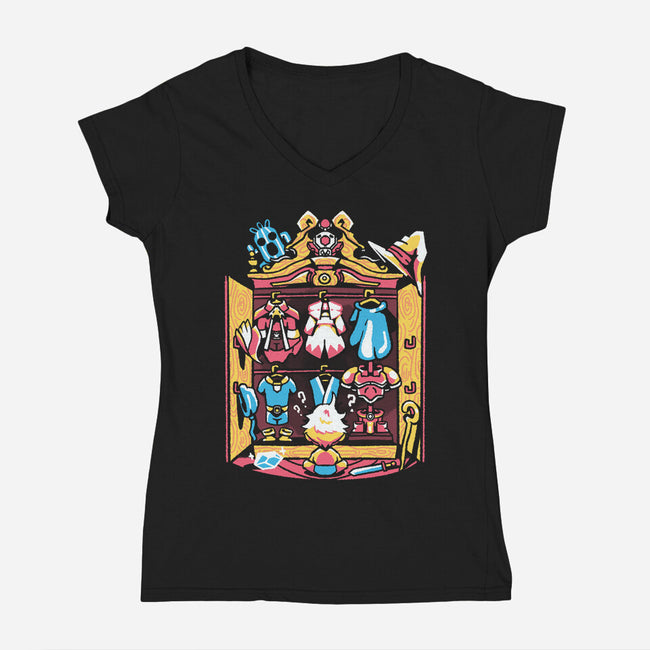 Final Wardrobe Enhance-Womens-V-Neck-Tee-Sketchdemao