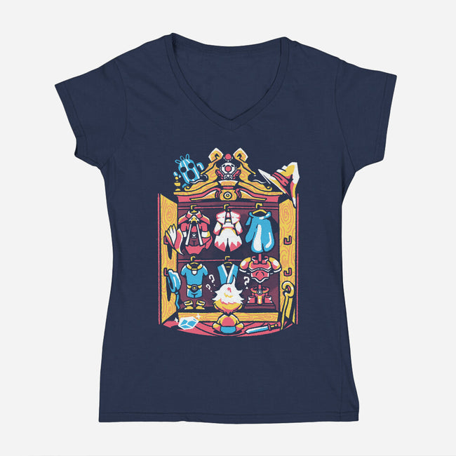 Final Wardrobe Enhance-Womens-V-Neck-Tee-Sketchdemao