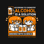 Alcohol Is A Solution-Youth-Crew Neck-Sweatshirt-krisren28