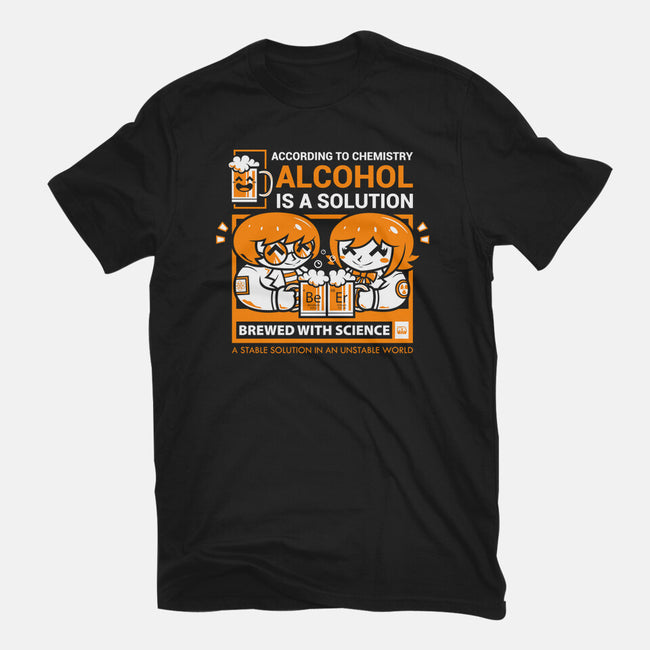 Alcohol Is A Solution-Womens-Fitted-Tee-krisren28