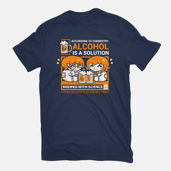 Alcohol Is A Solution-Womens-Fitted-Tee-krisren28