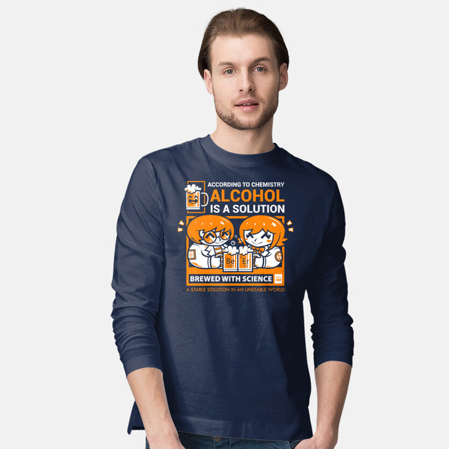 Alcohol Is A Solution-Mens-Long Sleeved-Tee-krisren28