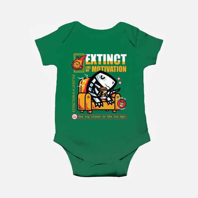 Extinct Like My Motivation-Baby-Basic-Onesie-krisren28
