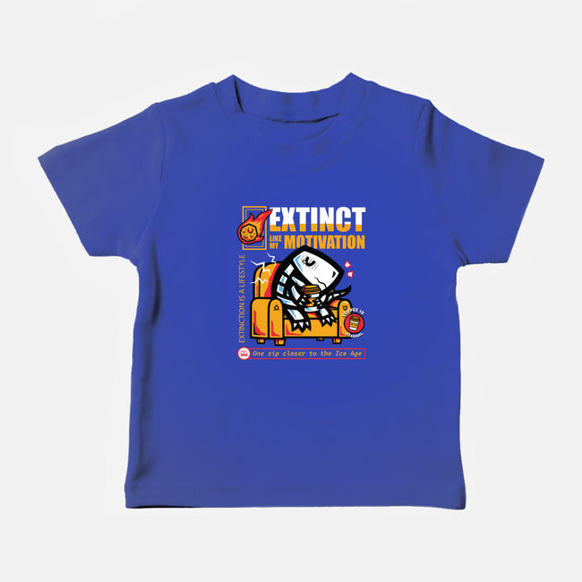 Extinct Like My Motivation-Baby-Basic-Tee-krisren28
