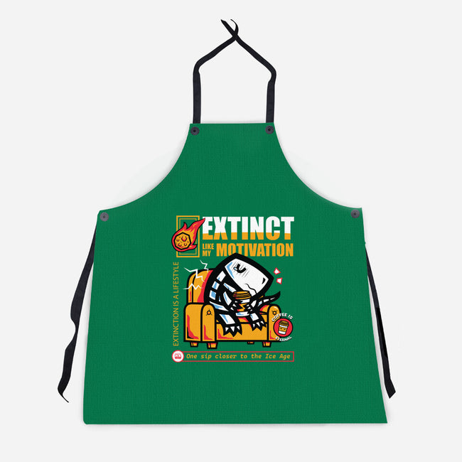 Extinct Like My Motivation-Unisex-Kitchen-Apron-krisren28