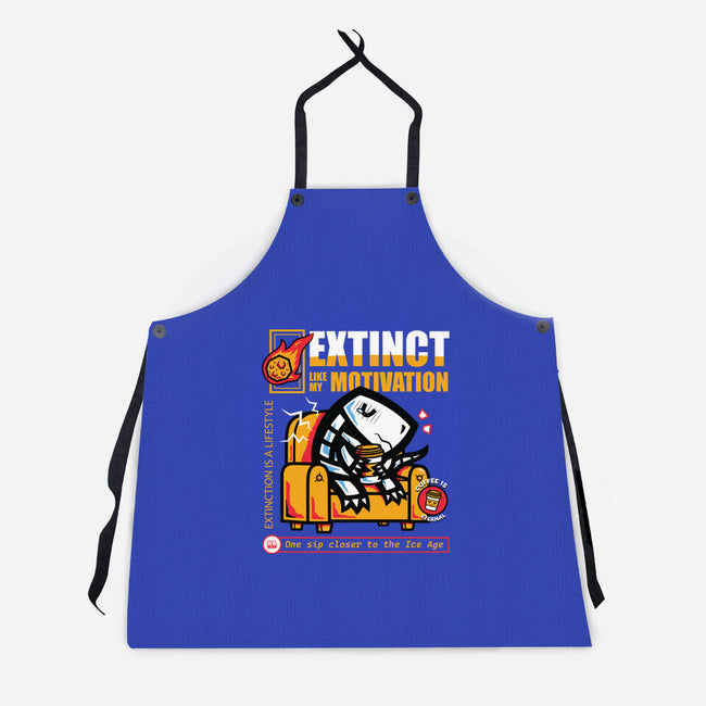 Extinct Like My Motivation-Unisex-Kitchen-Apron-krisren28