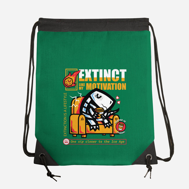 Extinct Like My Motivation-None-Drawstring-Bag-krisren28