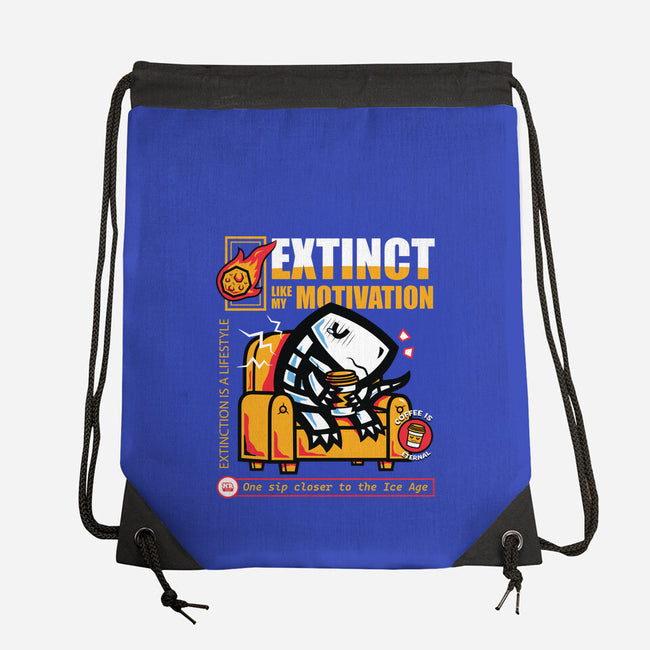 Extinct Like My Motivation-None-Drawstring-Bag-krisren28