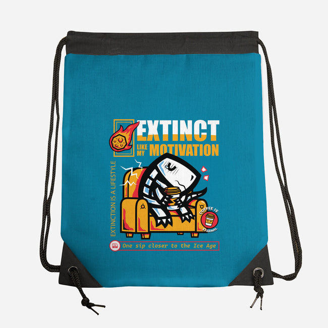 Extinct Like My Motivation-None-Drawstring-Bag-krisren28