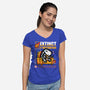 Extinct Like My Motivation-Womens-V-Neck-Tee-krisren28