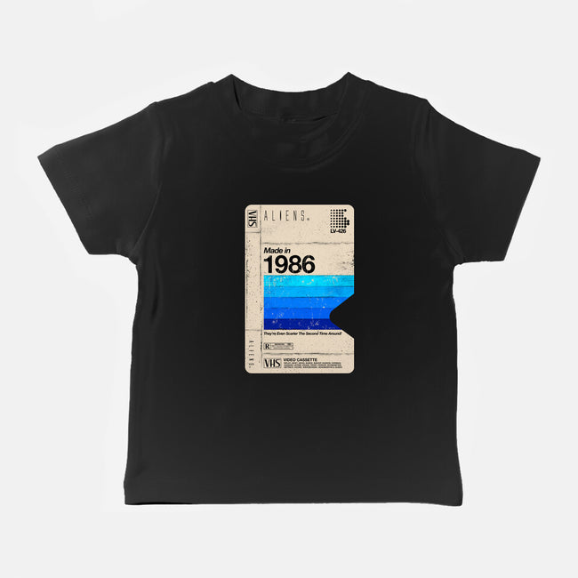 Aliens Blank Tape-Baby-Basic-Tee-rocketman_art