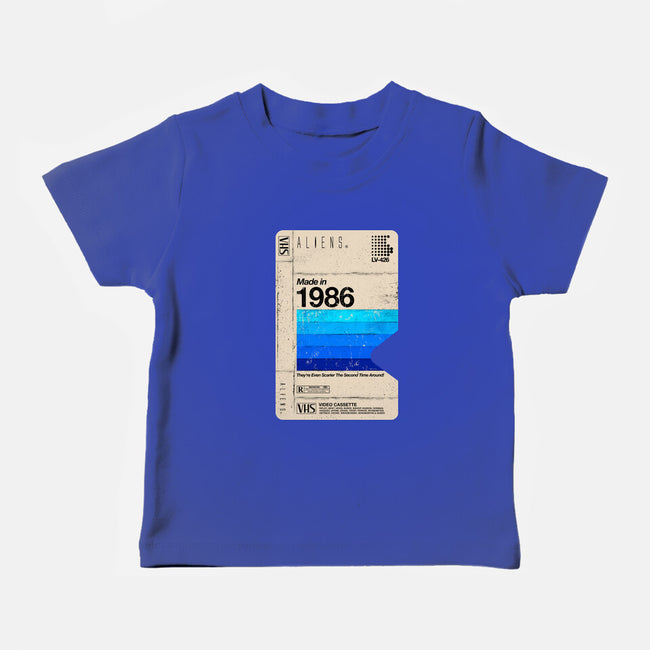 Aliens Blank Tape-Baby-Basic-Tee-rocketman_art