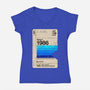 Aliens Blank Tape-Womens-V-Neck-Tee-rocketman_art