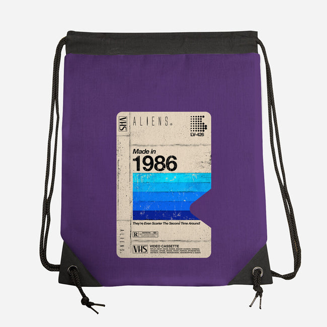 Aliens Blank Tape-None-Drawstring-Bag-rocketman_art