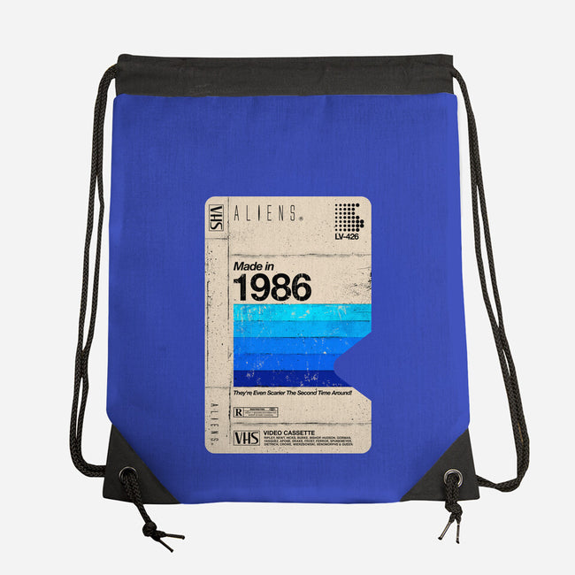 Aliens Blank Tape-None-Drawstring-Bag-rocketman_art