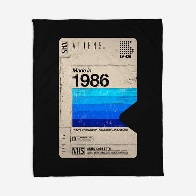 Aliens Blank Tape-None-Fleece-Blanket-rocketman_art