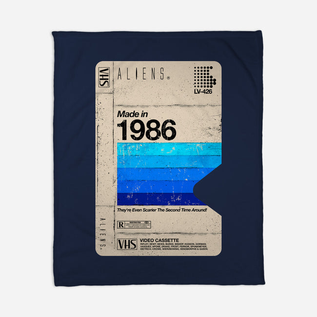 Aliens Blank Tape-None-Fleece-Blanket-rocketman_art