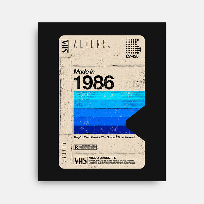 Aliens Blank Tape-None-Stretched-Canvas-rocketman_art