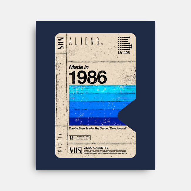Aliens Blank Tape-None-Stretched-Canvas-rocketman_art