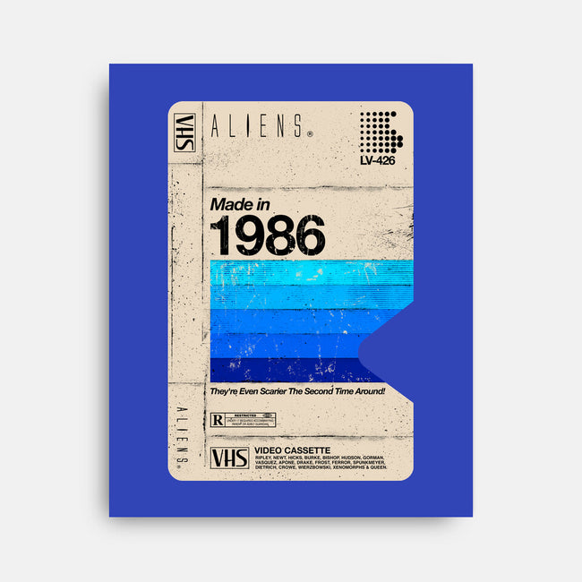 Aliens Blank Tape-None-Stretched-Canvas-rocketman_art