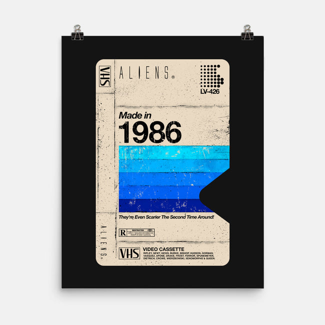 Aliens Blank Tape-None-Matte-Poster-rocketman_art