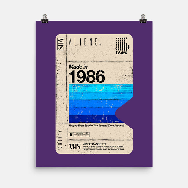 Aliens Blank Tape-None-Matte-Poster-rocketman_art