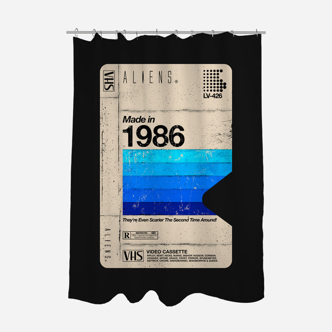 Aliens Blank Tape-None-Polyester-Shower Curtain-rocketman_art