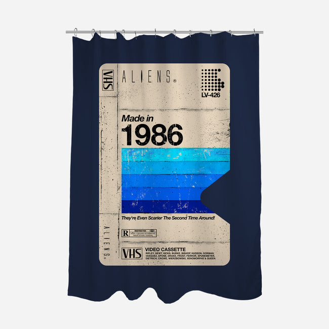Aliens Blank Tape-None-Polyester-Shower Curtain-rocketman_art