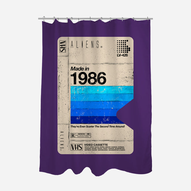 Aliens Blank Tape-None-Polyester-Shower Curtain-rocketman_art
