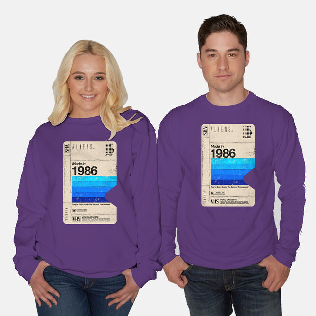 Aliens Blank Tape-Unisex-Crew Neck-Sweatshirt-rocketman_art