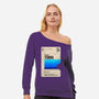 Aliens Blank Tape-Womens-Off Shoulder-Sweatshirt-rocketman_art