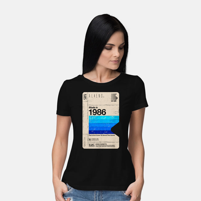 Aliens Blank Tape-Womens-Basic-Tee-rocketman_art