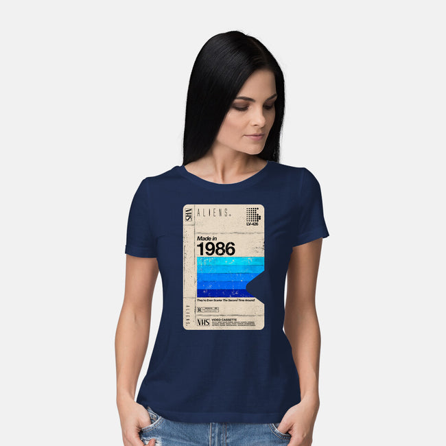 Aliens Blank Tape-Womens-Basic-Tee-rocketman_art