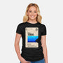 Aliens Blank Tape-Womens-Fitted-Tee-rocketman_art