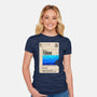 Aliens Blank Tape-Womens-Fitted-Tee-rocketman_art