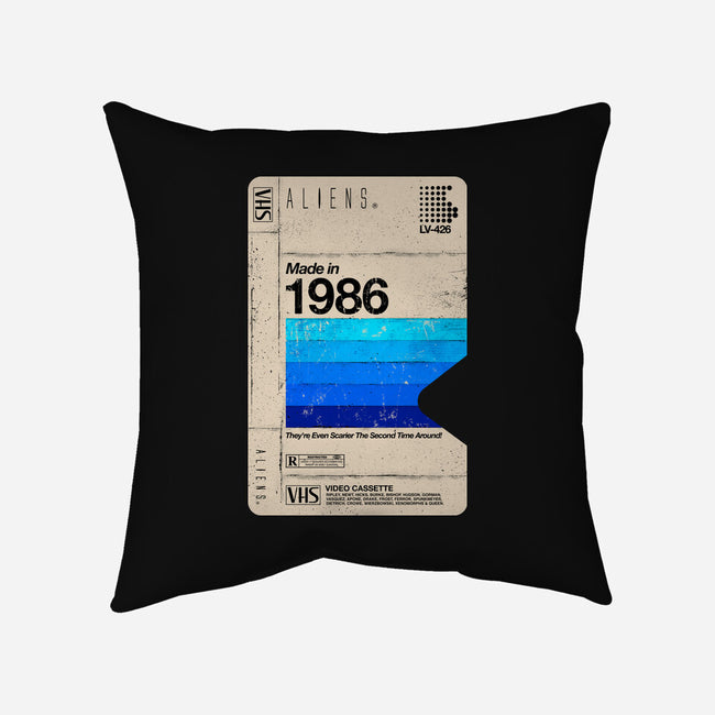 Aliens Blank Tape-None-Removable Cover w Insert-Throw Pillow-rocketman_art