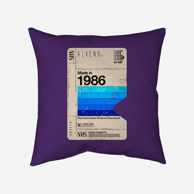 Aliens Blank Tape-None-Removable Cover w Insert-Throw Pillow-rocketman_art