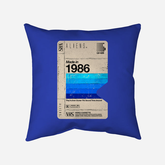Aliens Blank Tape-None-Removable Cover w Insert-Throw Pillow-rocketman_art